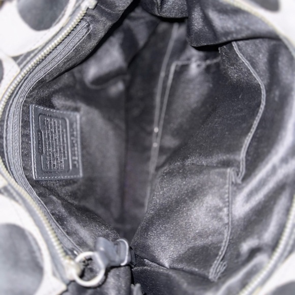 Coach Black and Cream Women's Shoulder Bag - Picture 6 of 16